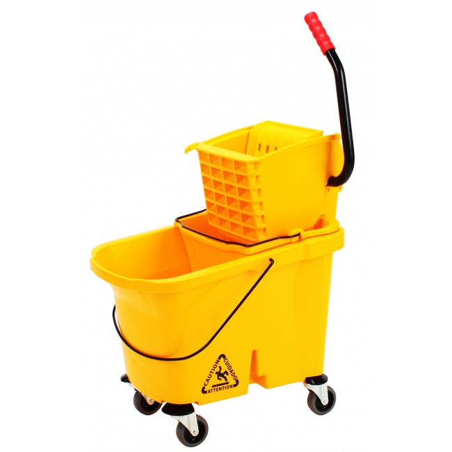 Commercial Mop Bucket With Side Press Wringer 